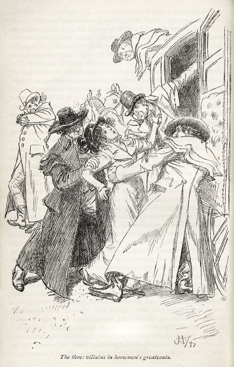 Jane Austenin romaani Northanger Abbey - tekijältä Hugh Thomson