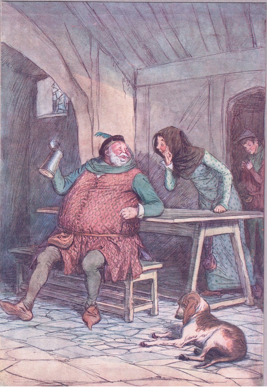 Marry on sen lyhyt ja pitkä , esimerkki Windsorin iloisista vaimoista , 1910 tekijältä Hugh Thomson