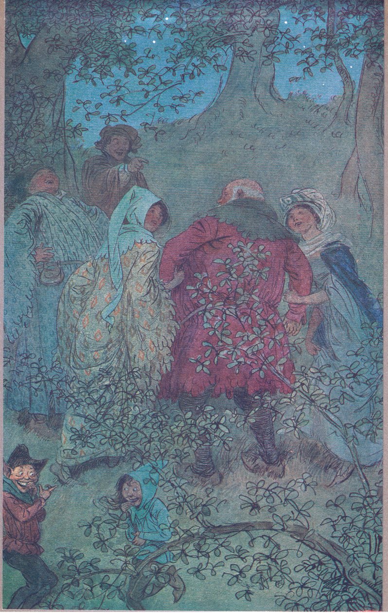 Nyt, hyvä Sir John, kuinka elävät Windsorin vaimosi, esimerkki Windsorin iloisista vaimoista, 1910 tekijältä Hugh Thomson