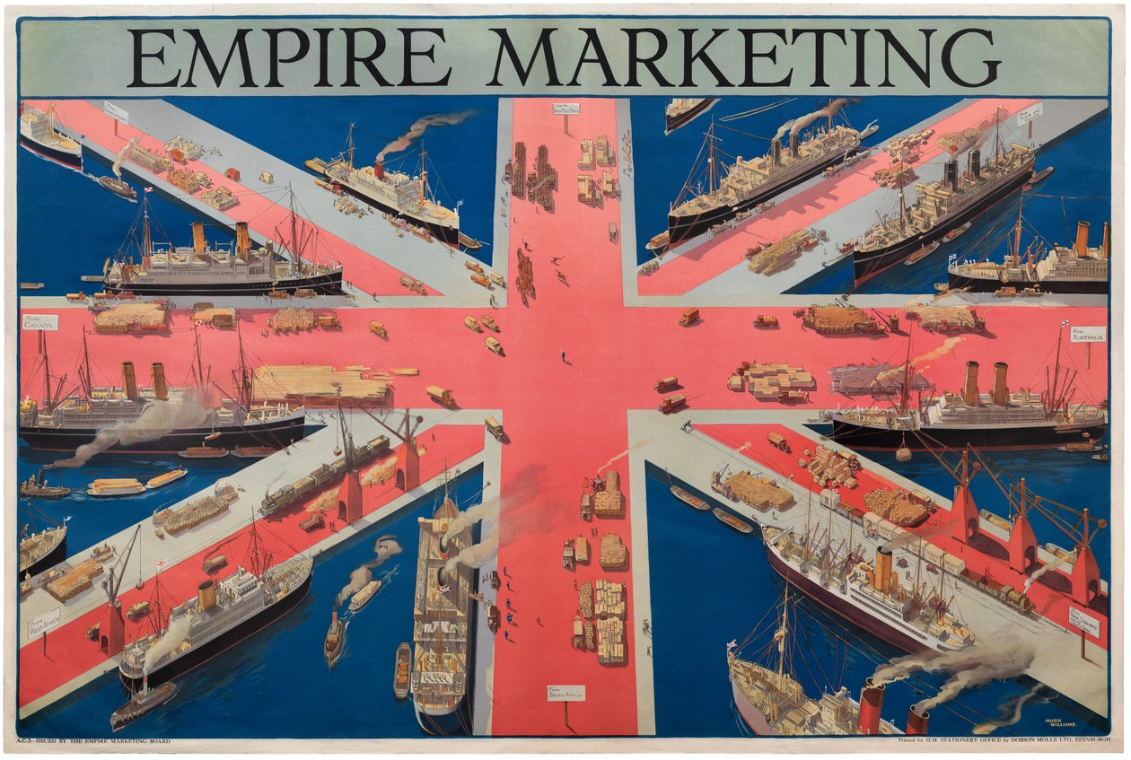 Empire Marketing (värilitografia) tekijältä Hugh Williams
