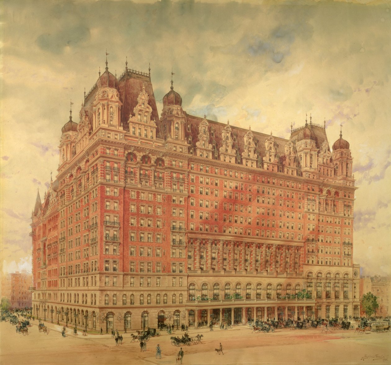 Waldorf Astoria Hotel, 1896 tekijältä Hughson Frederick Hawley
