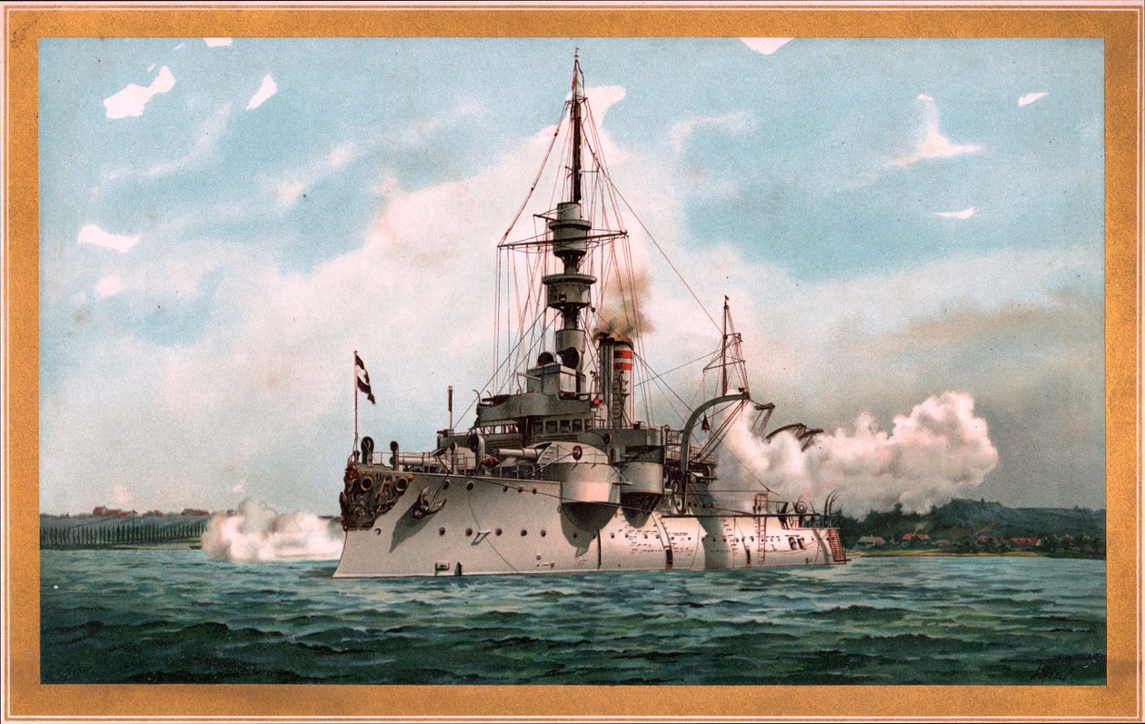 S.M. Küstenpanzerschiff Odin im Salut tekijältä Hugo Graf