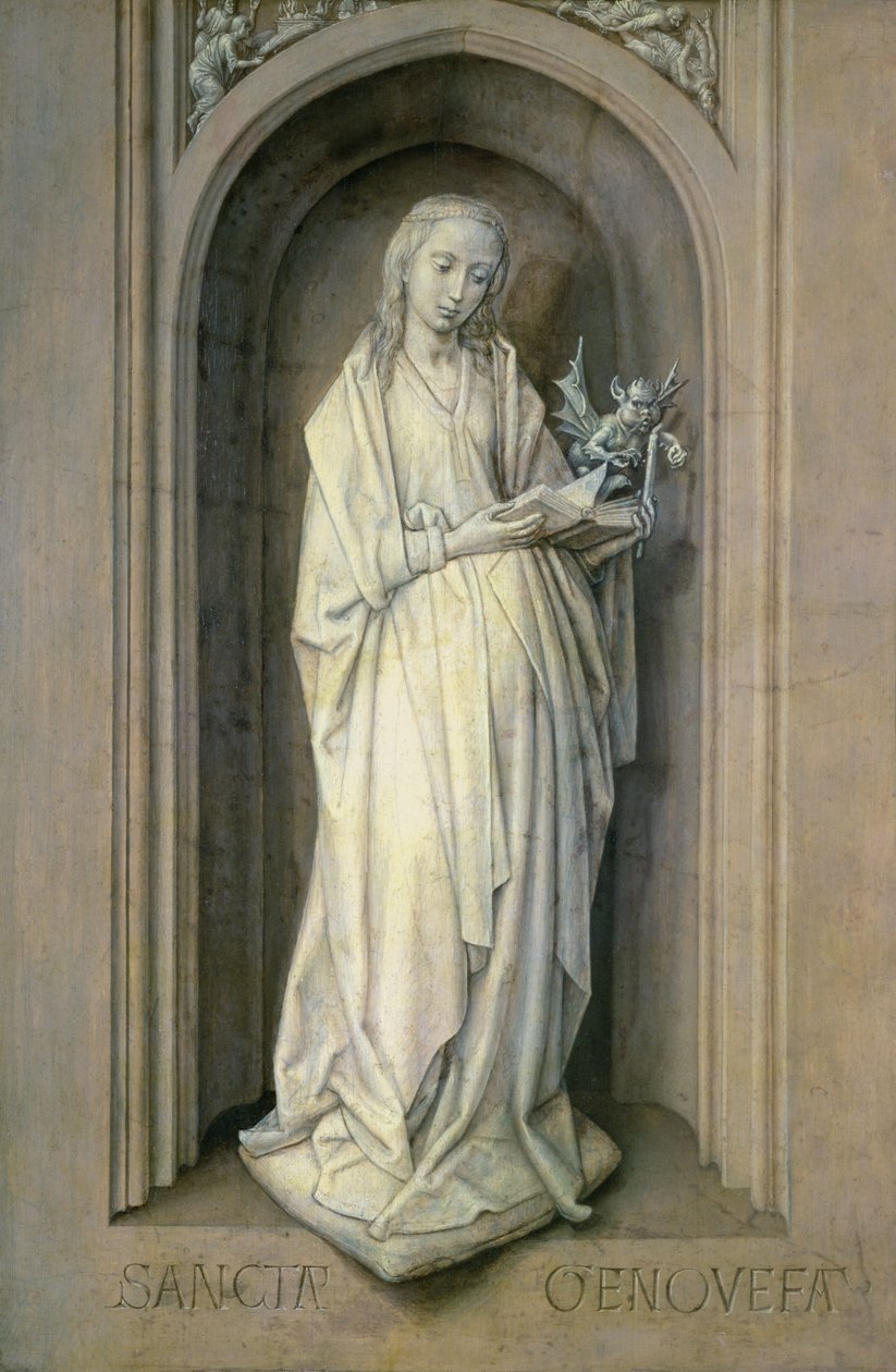 St. Genevieve (d.c.500), n.1479 (paneeli) tekijältä Hugo van der Goes