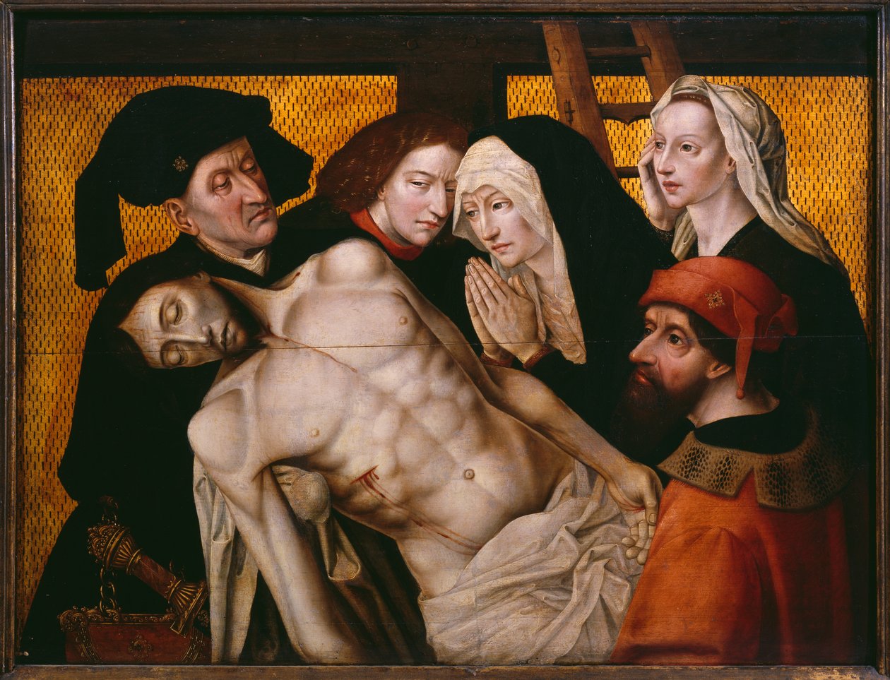 Laskeutuminen ristiltä, noin 1525 tekijältä Hugo van der Goes