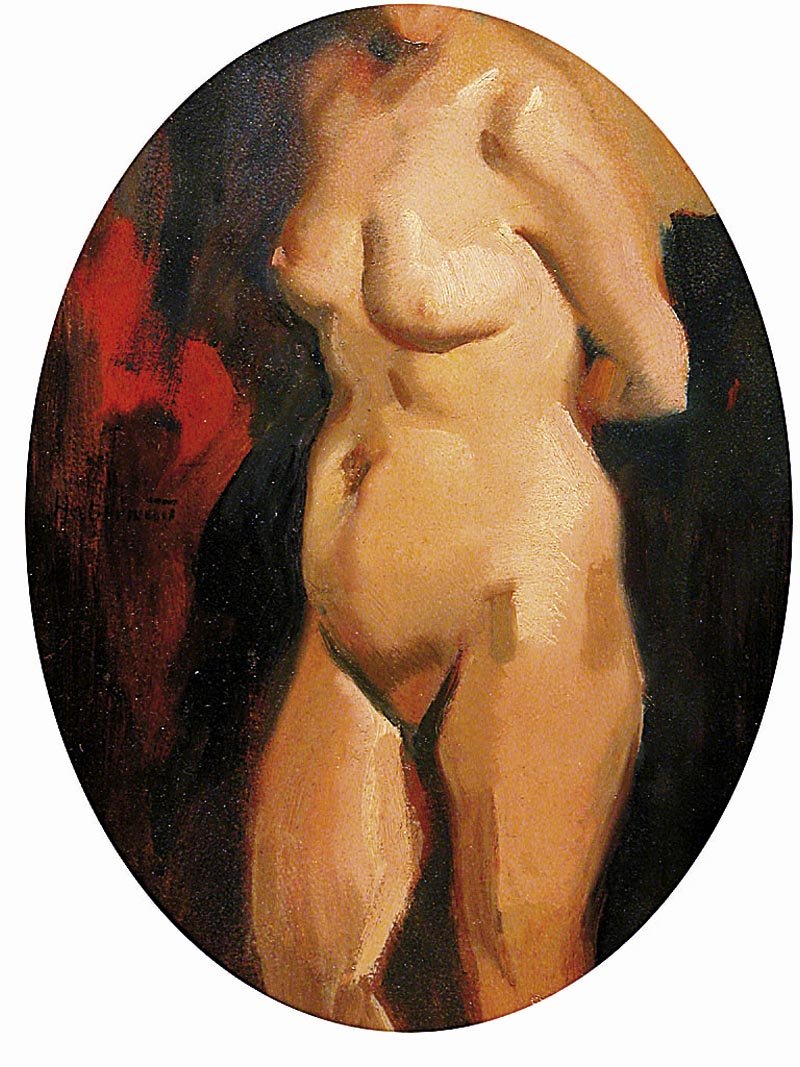 Weiblicher Torso Francais: Torso feminiininen tekijältä Hugo von Habermann