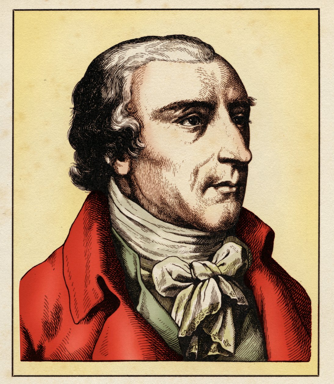 Joachim Heinrich CAMPE (29. kesäkuuta 1746 - 22. lokakuuta 1818) 1854 (kaiverrus) tekijältä Hugo Bürkner