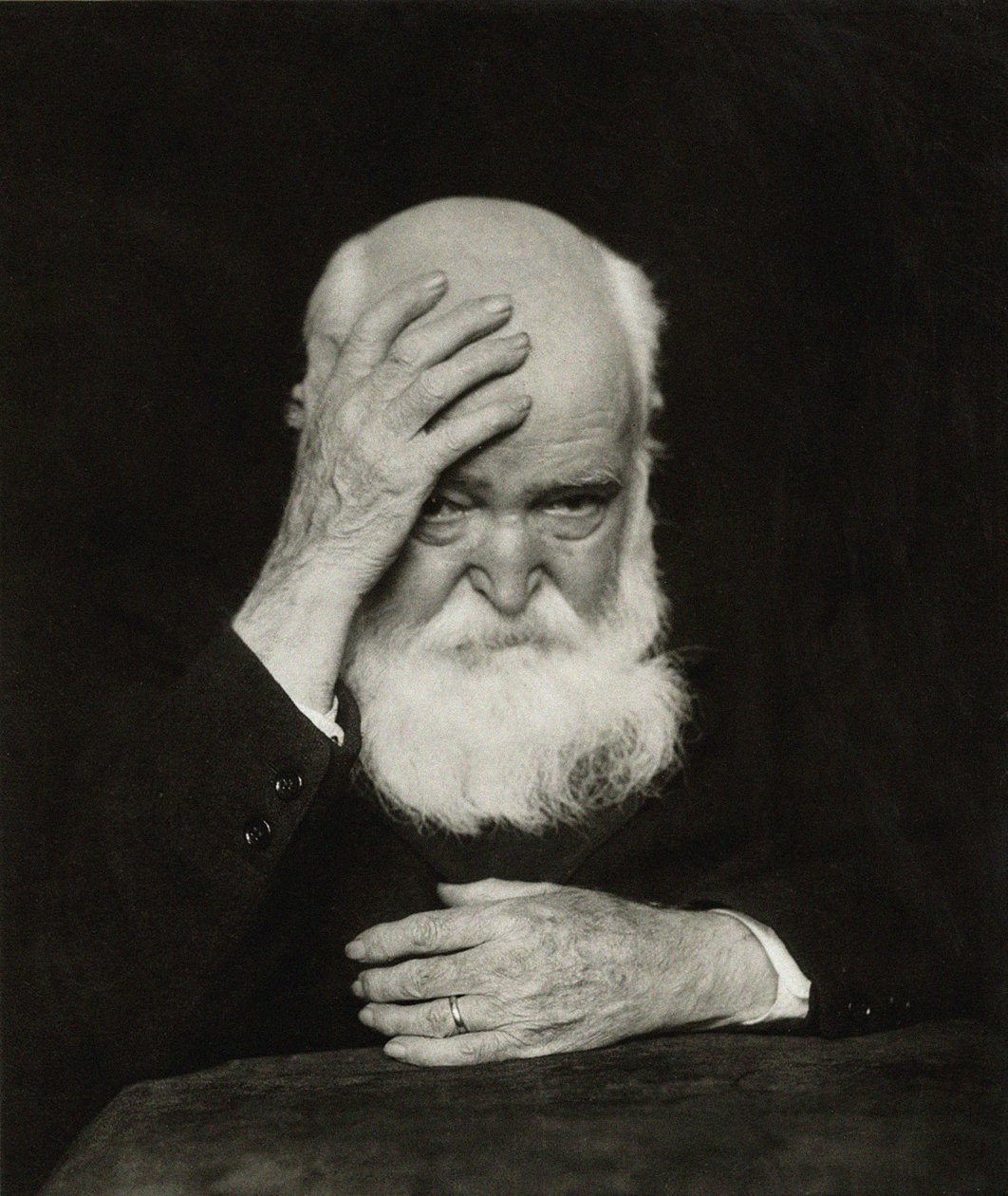 Taiteilija Hans Thoman muotokuva 1839-1924, 1920. tekijältä Hugo Erfurth