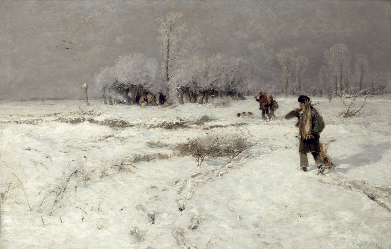Metsästys lumessa tekijältä Hugo Muhlig