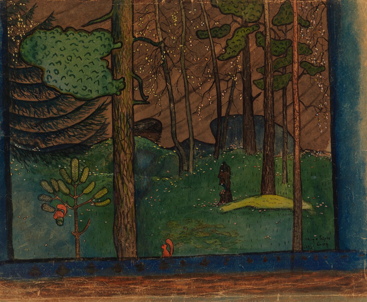 Syksy metsässä tekijältä Hugo Simberg
