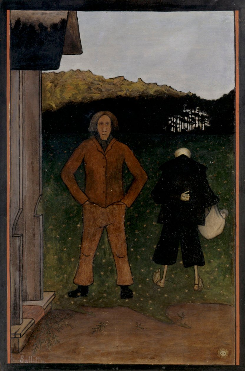 Kuolema ja talonpoika, 1896. tekijältä Hugo Simberg