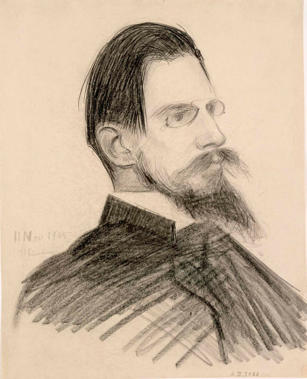 Otto Donnerin muotokuva tekijältä Hugo Simberg