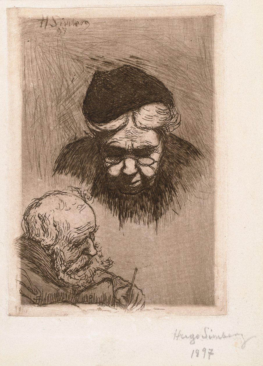 Taiteilijan täti ja isä tekijältä Hugo Simberg