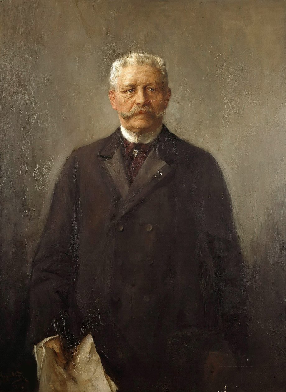 Paul von Hindenburgin muotokuva 1847-1934, 1926. tekijältä Hugo Vogel