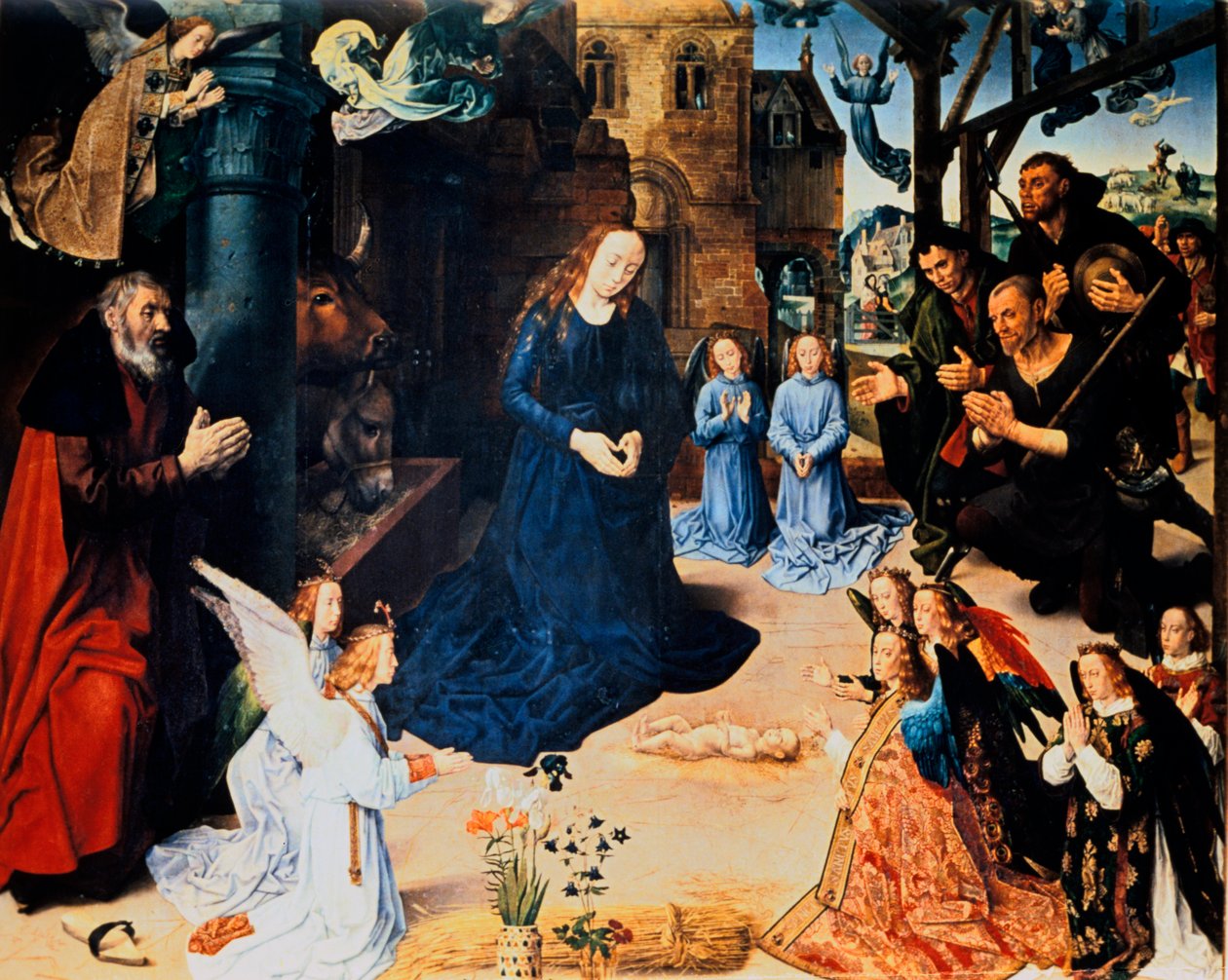 Paimenen palvonta, 1476-1479. tekijältä Hugo van der Goes