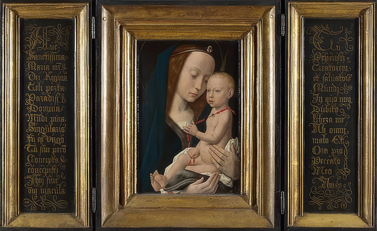 Madonna lapsen kanssa. Noin 1485 tekijältä Hugo van der Goes