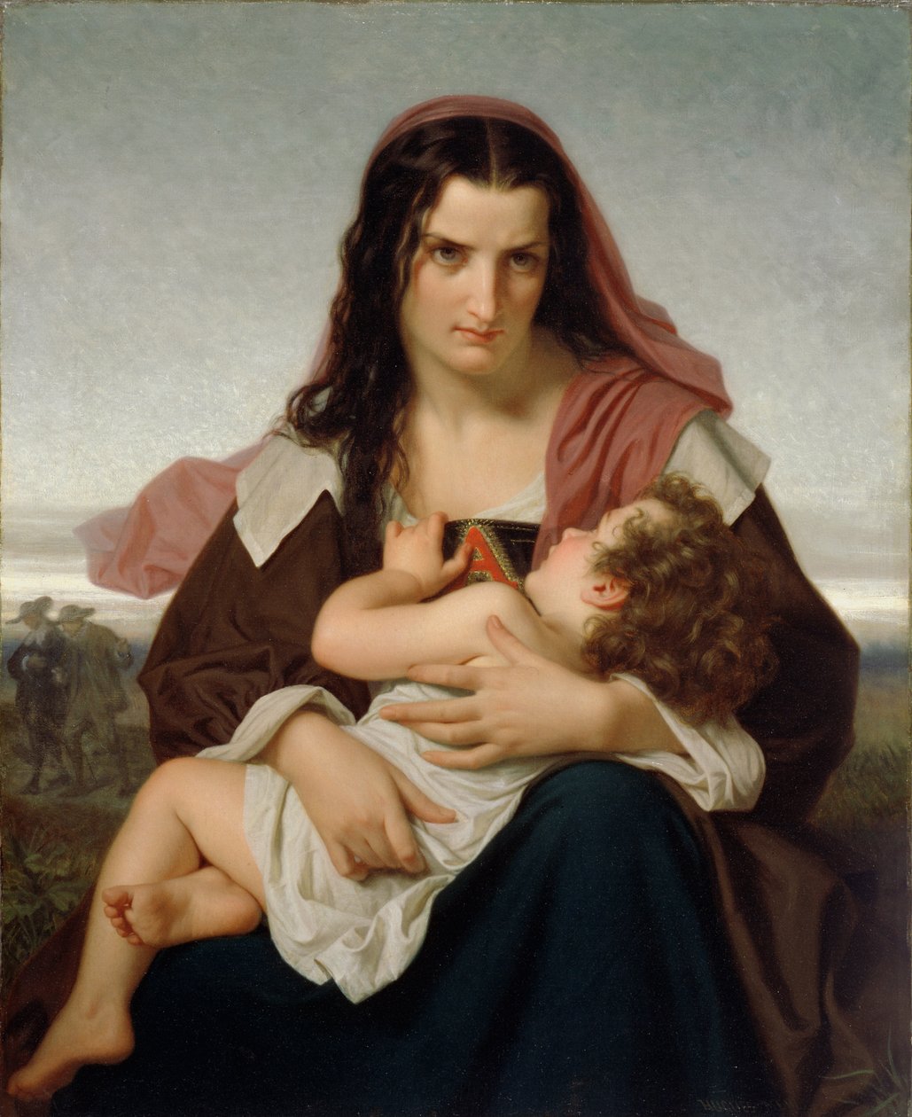 Tulipunainen kirjain, 1861 tekijältä Hugues Merle
