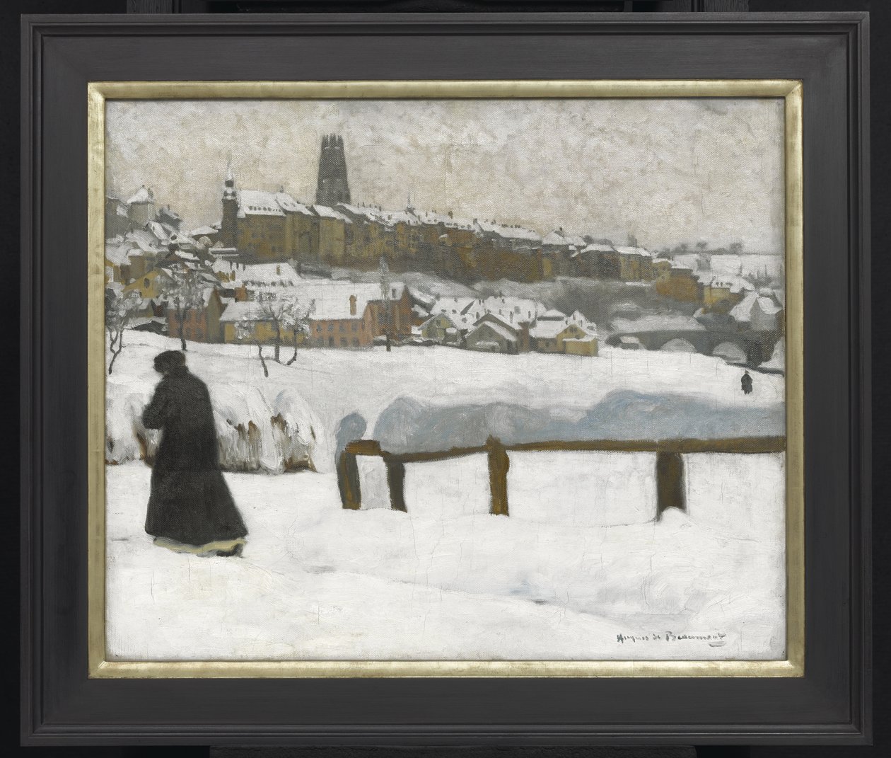 Freiburg lumessa, n. 1920 (öljy kankaalle) tekijältä Hugues de Beaumont