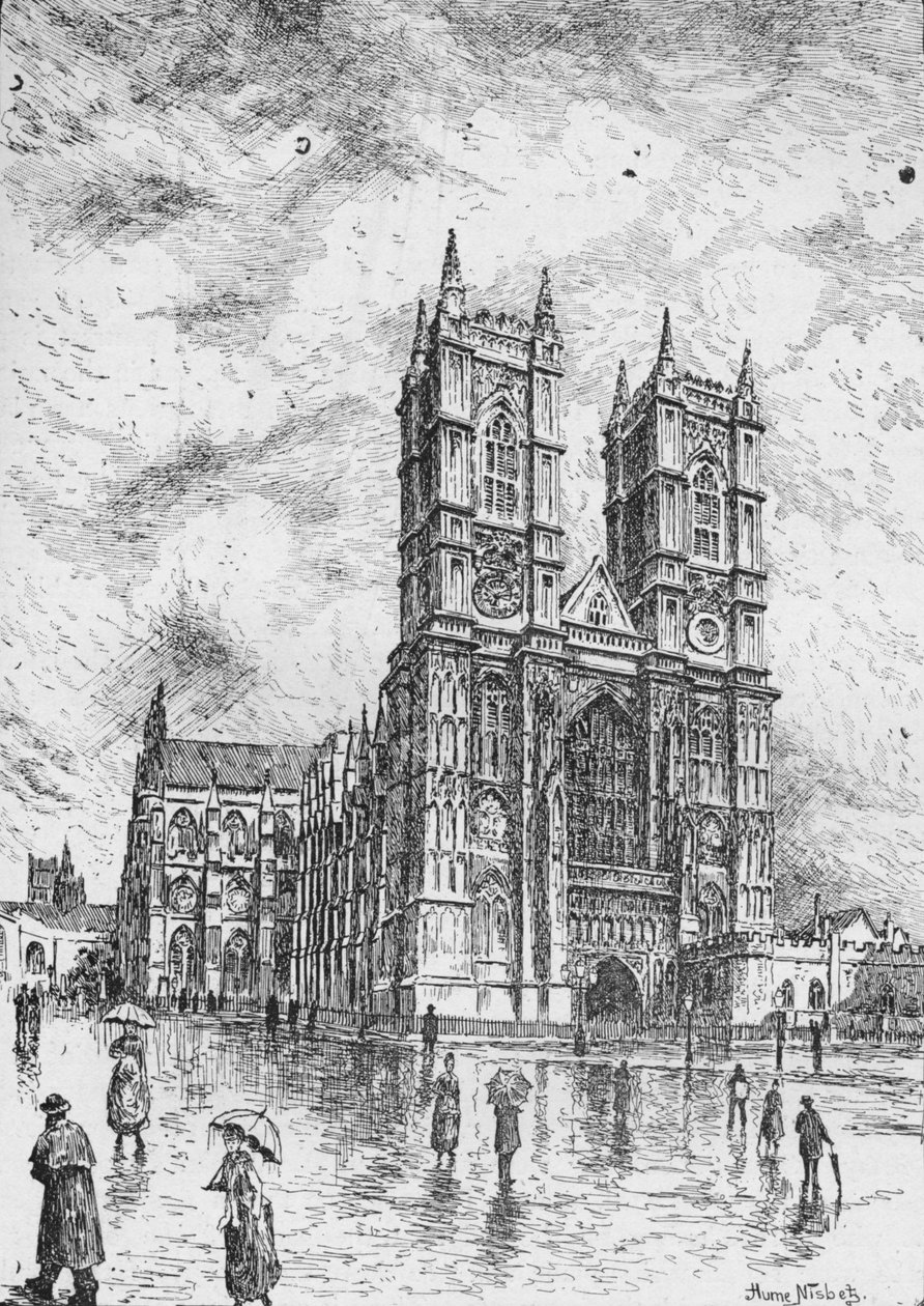 Westminster Abbey, 1890 tekijältä Hume Nisbet