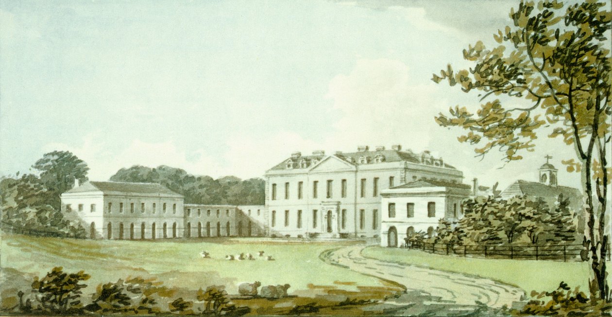 Sheringham Hallin punainen kirja, noin 1812 tekijältä Humphry Repton
