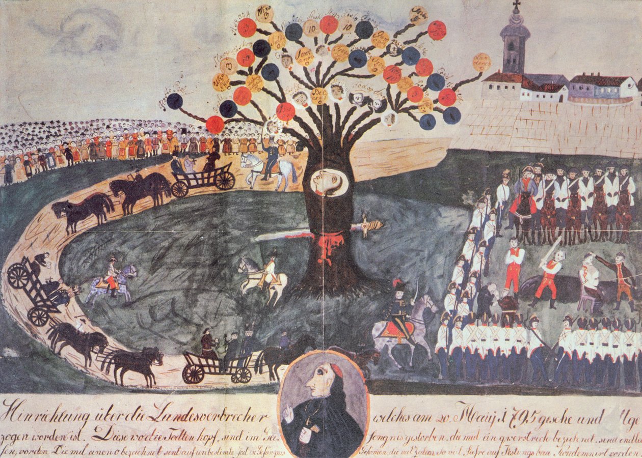 Ignac Martinovicsin ja hänen seuralaistensa teloitus 20. toukokuuta 1795 tekijältä Hungarian School