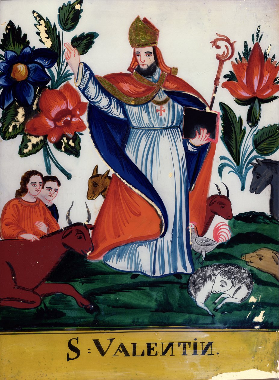 St. Valentine (maalattu lasi) tekijältä Hungarian School