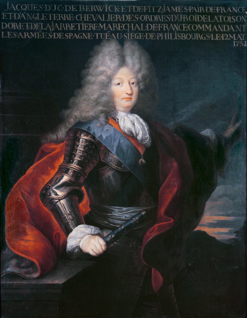 James Stuart Fitzjames (1670-1734) Berwickin ensimmäinen herttua tekijältä Hyacinthe Francois Rigaud