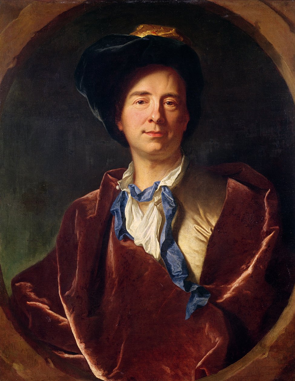 Bernard le Bovier de Fontenellen (1657-1757) muotokuva tekijältä Hyacinthe Francois Rigaud
