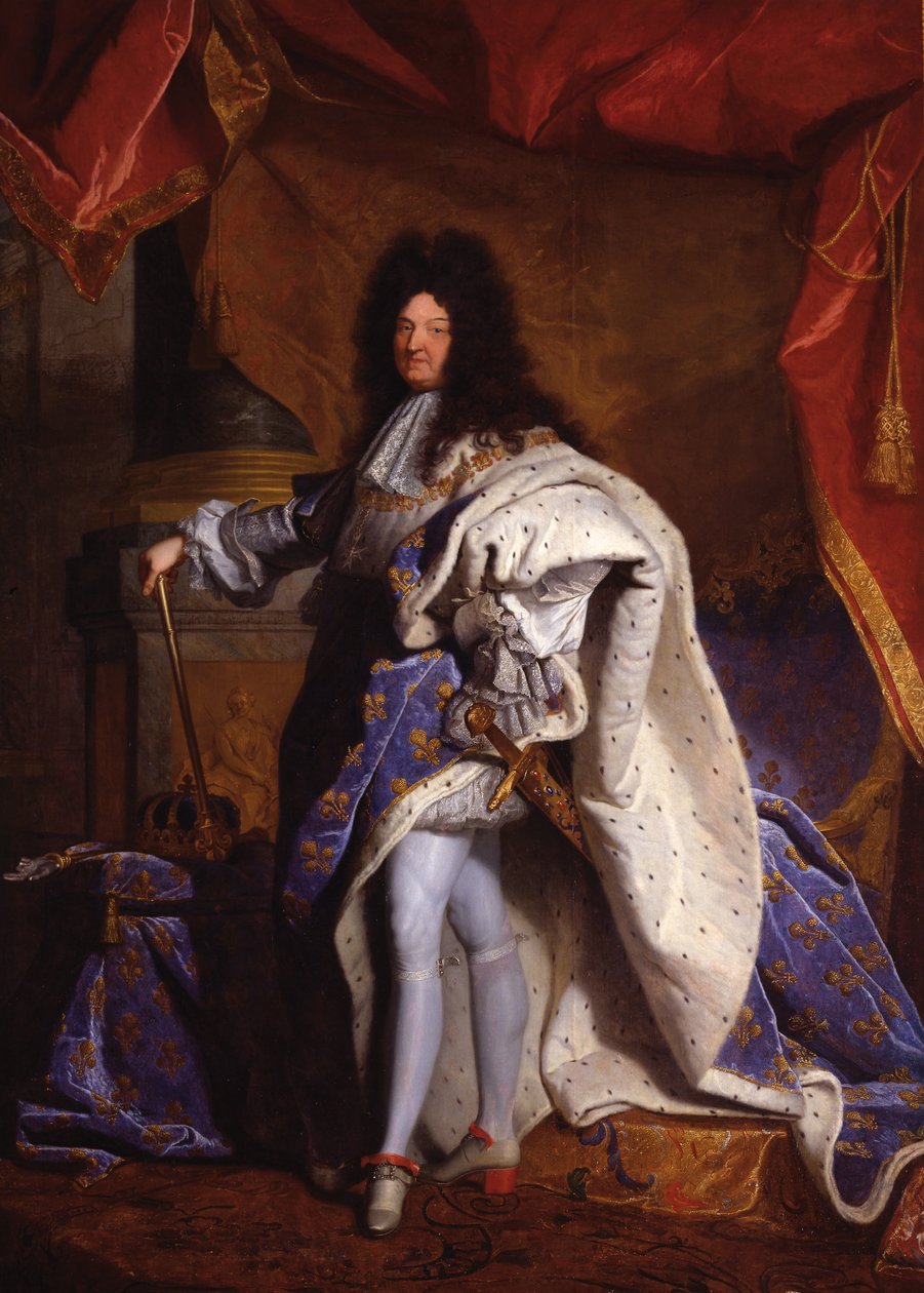 Ludvig XIV, Ranskan kuningas (1638-1715) tekijältä Hyacinthe Francois Rigaud
