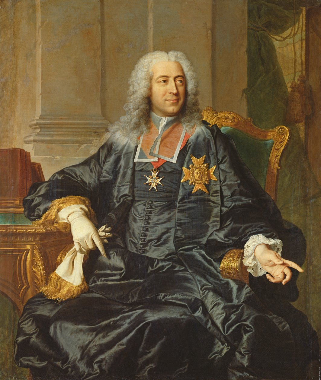 Marc-Pierre de Voyer-de-Paulmy (1696-1764) Argensonin kreivi. tekijältä Hyacinthe Francois Rigaud