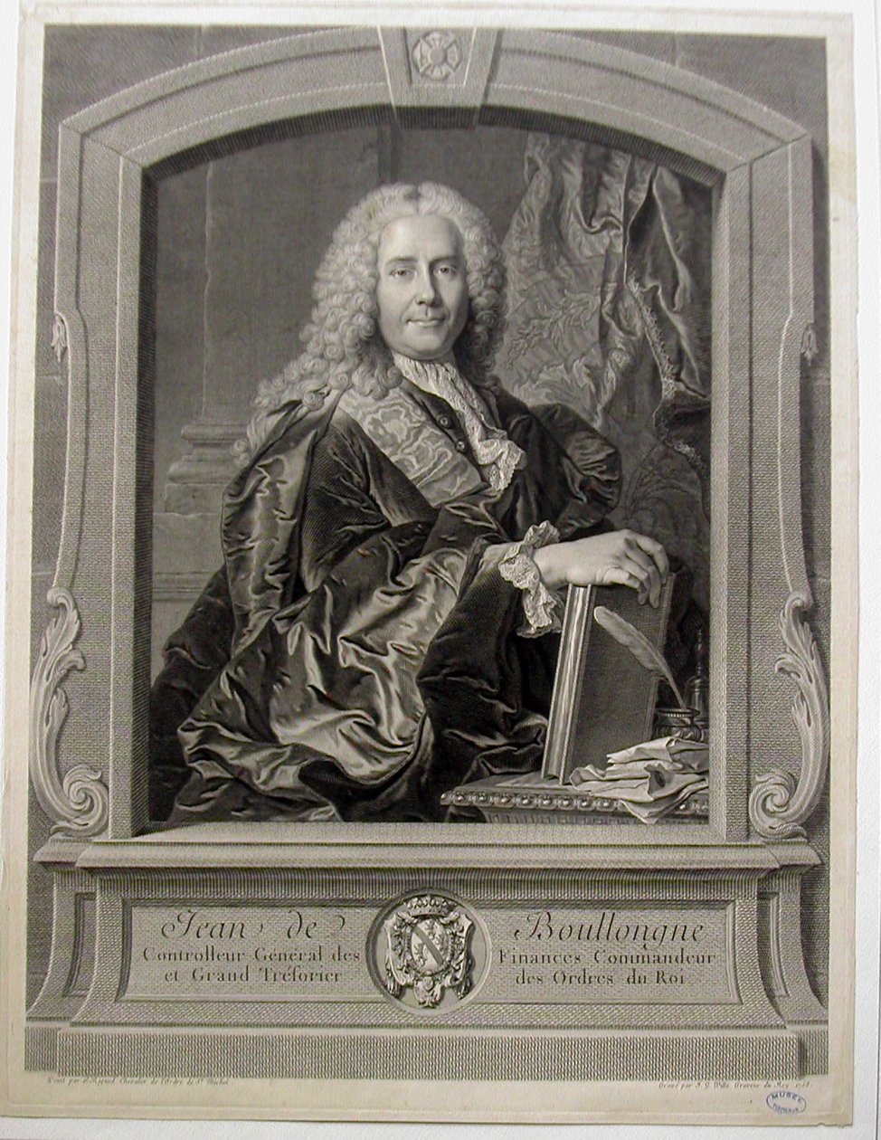 Jean-Louis de Boullongnen muotokuva tekijältä Hyacinthe Francois Rigaud