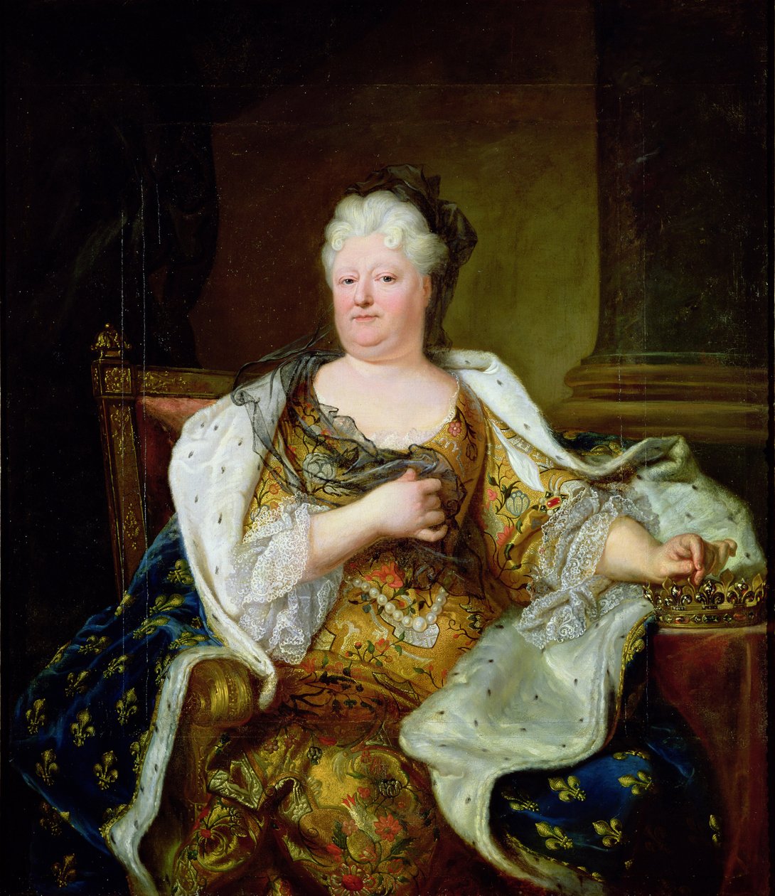 Muotokuva Elizabeth Charlottesta Baijerista, Orleansin herttuattaresta tekijältä Hyacinthe Francois Rigaud