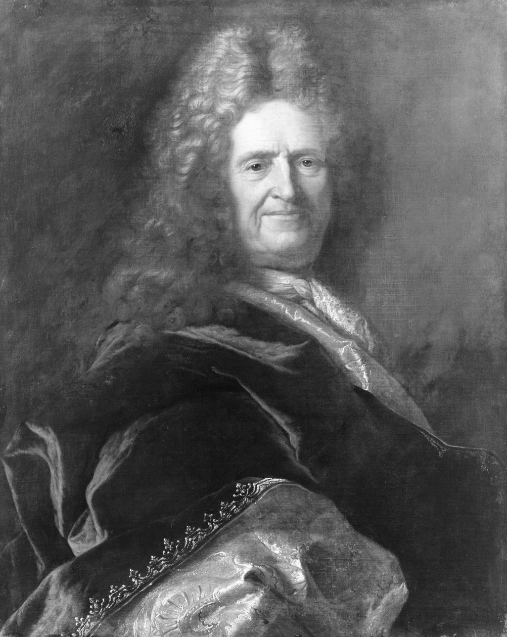 Miehen muotokuva tekijältä Hyacinthe Francois Rigaud