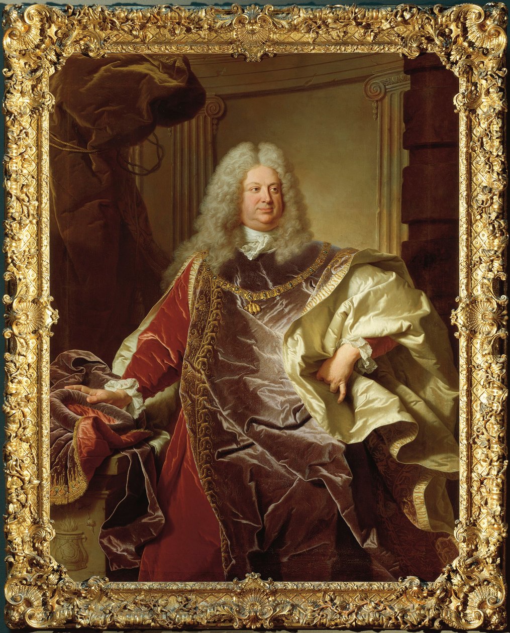 Itävalta, Wien, Philipp Ludwig Wenzelin muotokuva Sinzendorfin kreivi (Wien tekijältä Hyacinthe Francois Rigaud