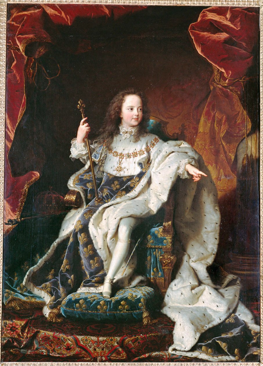 Ludvig XV lapsena ... (maalaus kankaalle) tekijältä Hyacinthe Francois Rigaud