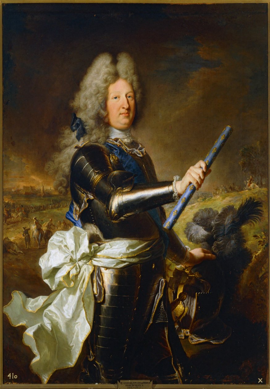 Louis de France, Grand Dauphin, Espanjan kuningas Filip V:n isä ... (maalaus kankaalle) tekijältä Hyacinthe Francois Rigaud