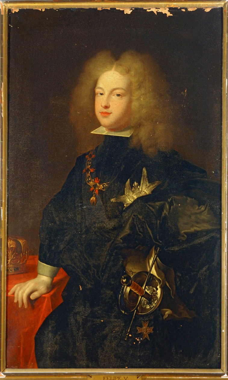 Philip V Espanjan ... (maalaus kankaalle) tekijältä Hyacinthe Francois Rigaud