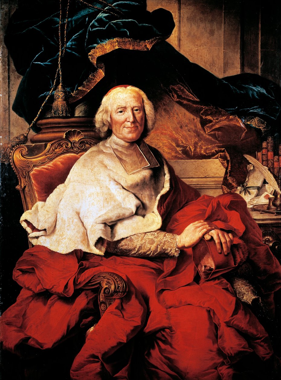 Muotokuva Andre-Hercule de Fleurysta (Lodeve tekijältä Hyacinthe Francois Rigaud