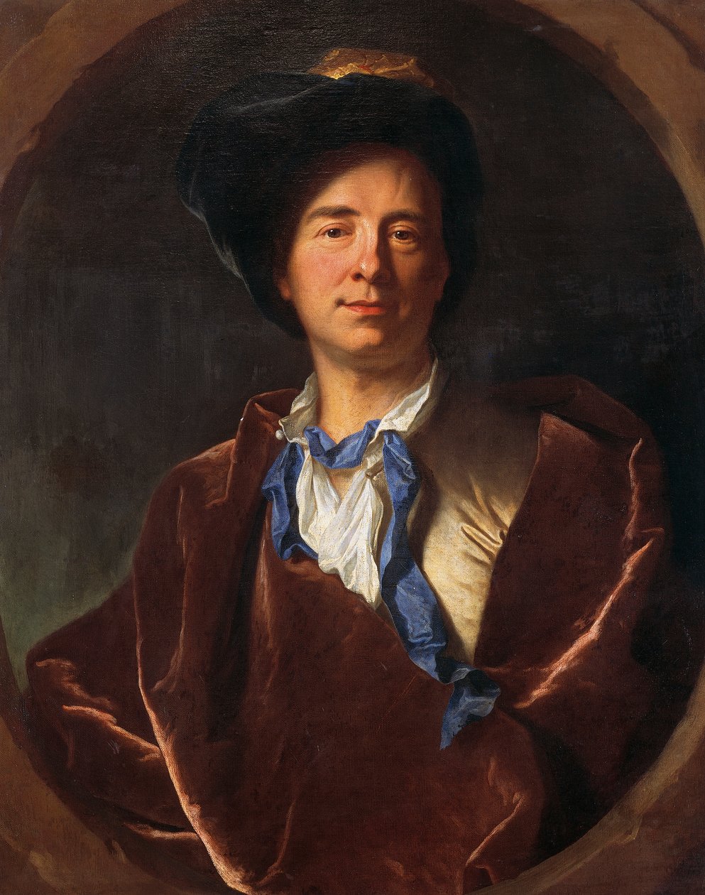 Retrat de Bernard Le Bovier de Fontenelle (Rouenfinnish tekijältä Hyacinthe Francois Rigaud