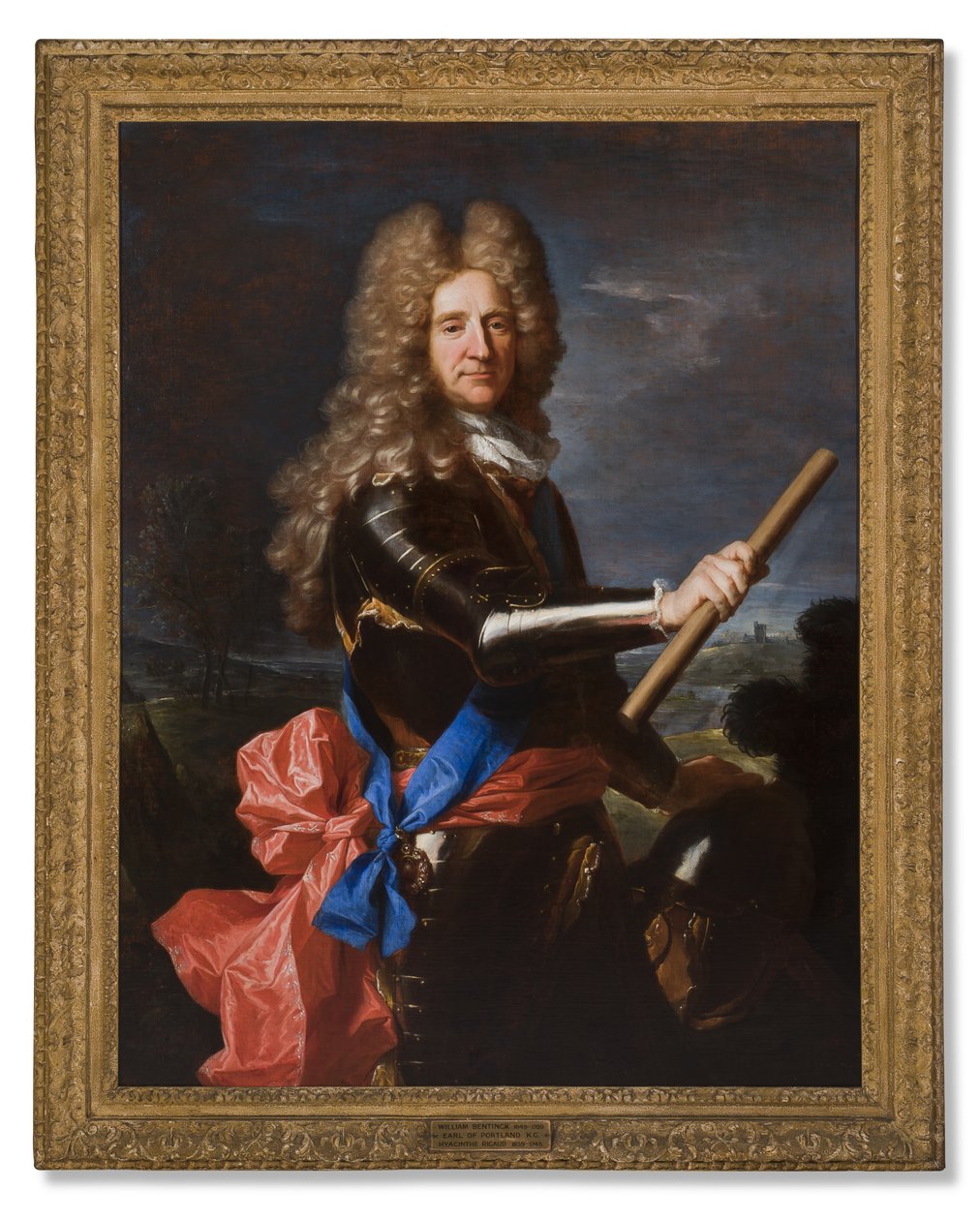 Portlandin 1. jaarlin Hans Willem Bentinckin muotokuva, 1699 tekijältä Hyacinthe Francois Rigaud