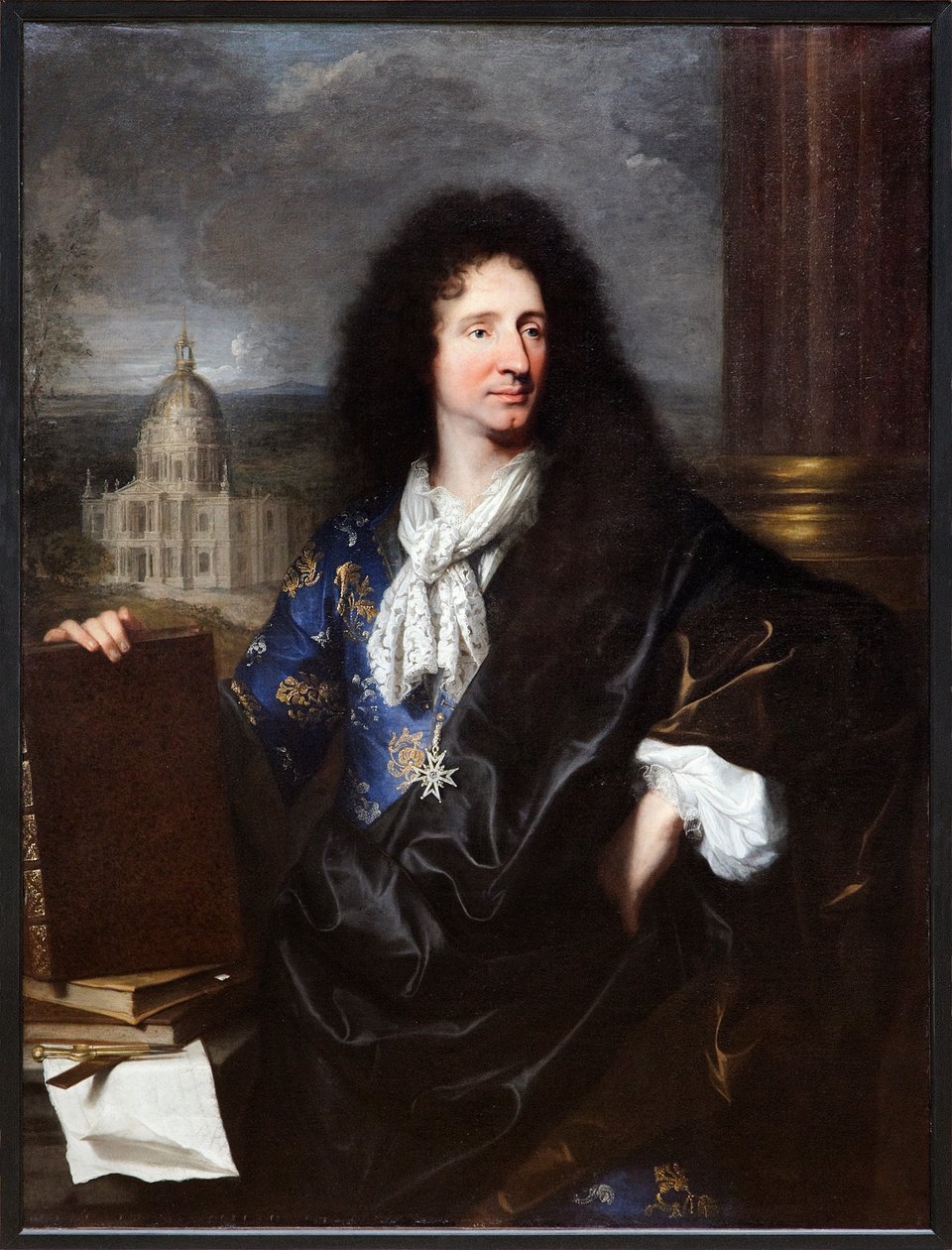 Jules Hardouin Mansartin muotokuva (öljy kankaalle) tekijältä Hyacinthe Francois Rigaud