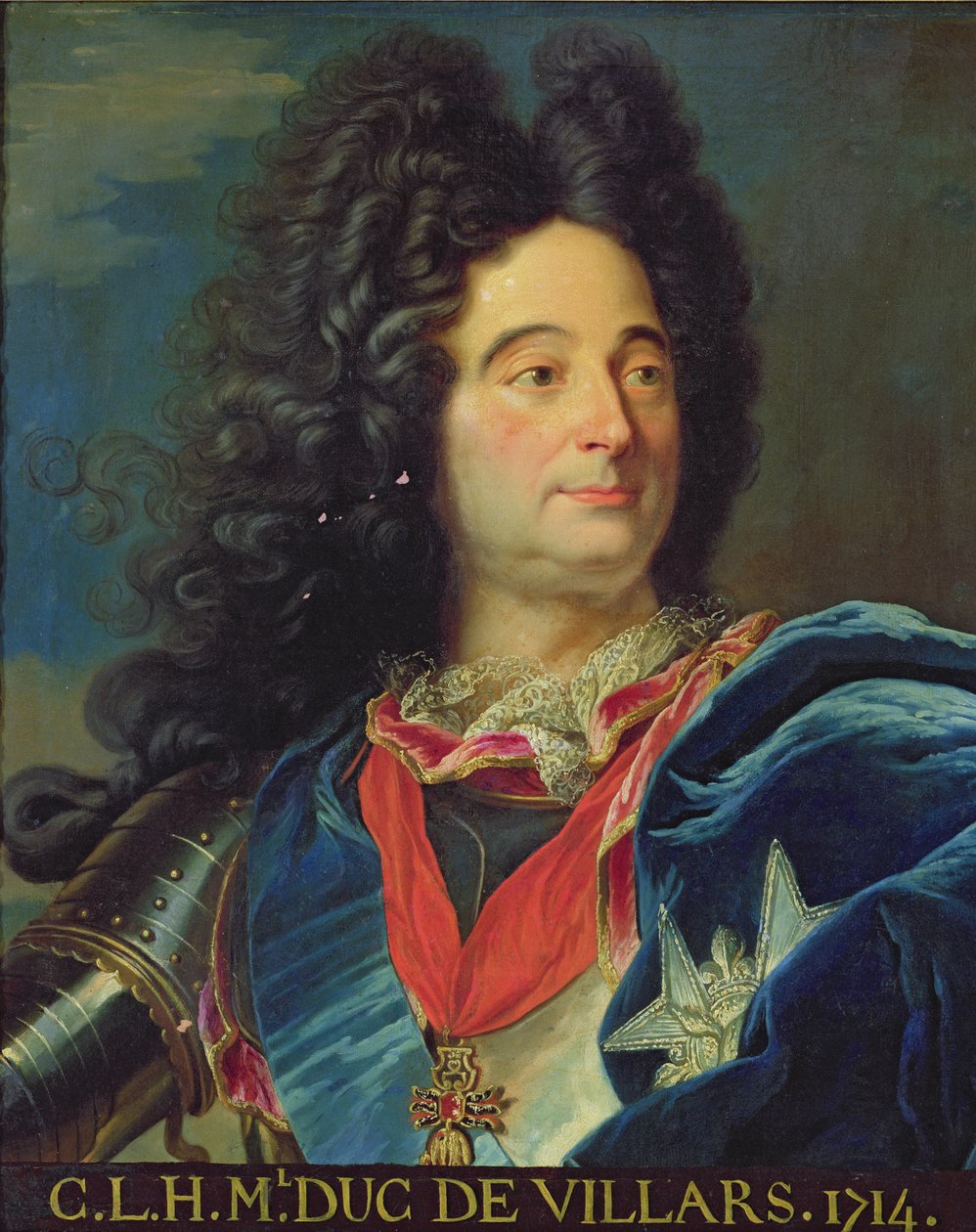 Muotokuva Louis-Claude-Hectorista (1652-1734) Villarsin herttuasta, 1714 tekijältä Hyacinthe Francois Rigaud