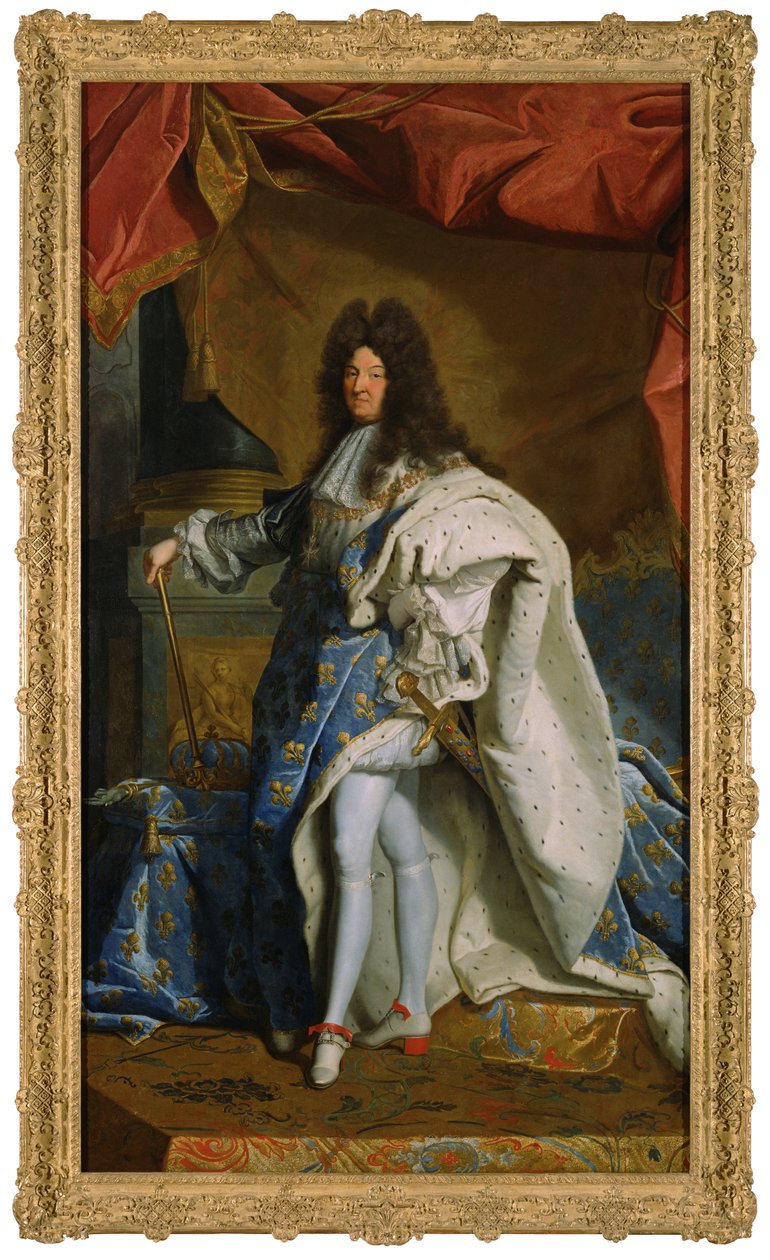 Ludvig XIV:n muotokuva, n. 1701 tekijältä Hyacinthe Francois Rigaud