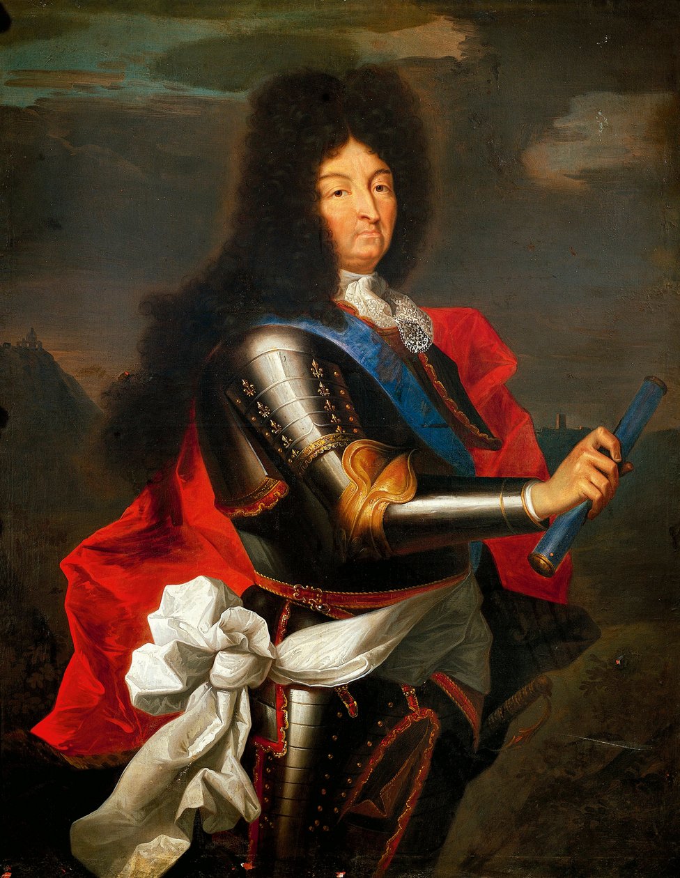 Ranskan Ludvig XIV:n muotokuva (öljy kankaalle) tekijältä Hyacinthe Francois Rigaud