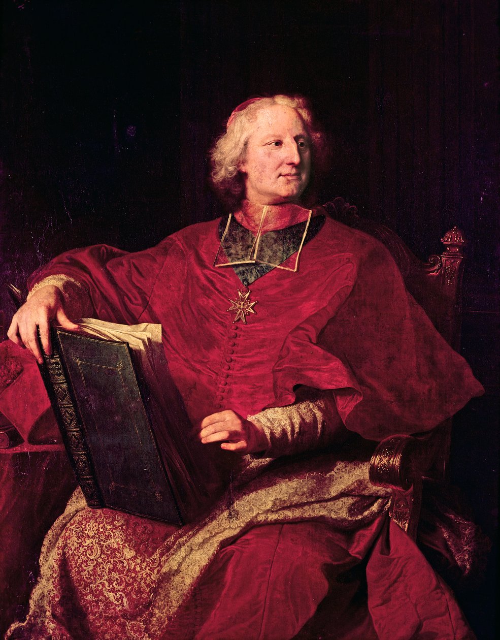 Melchior de Polignacin muotokuva (Lavoute-Sur-Loire tekijältä Hyacinthe Francois Rigaud