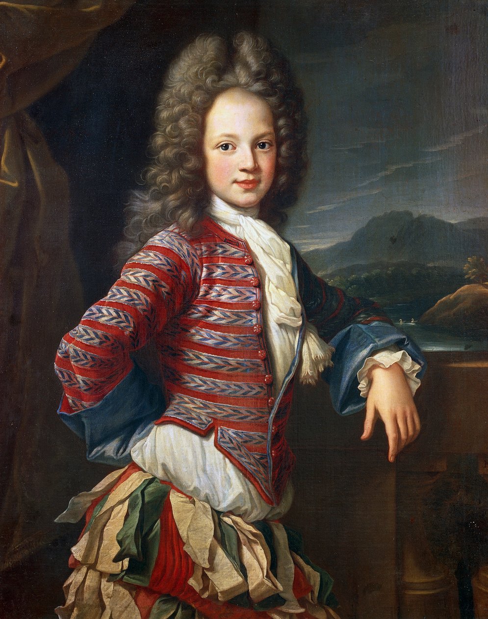 Skotlannin prinssi, kirjoittanut Hyacinthe Rigaud (1659 - 1743), maalaus tekijältä Hyacinthe Francois Rigaud