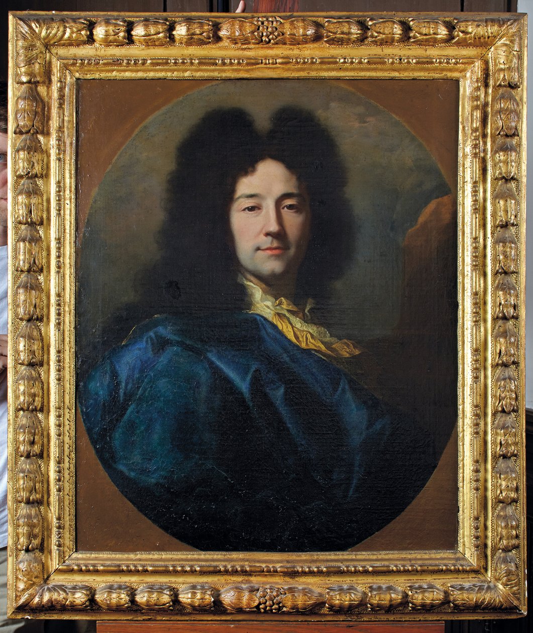 Omakuva, nimeltään Sininen takki tekijältä Hyacinthe Francois Rigaud