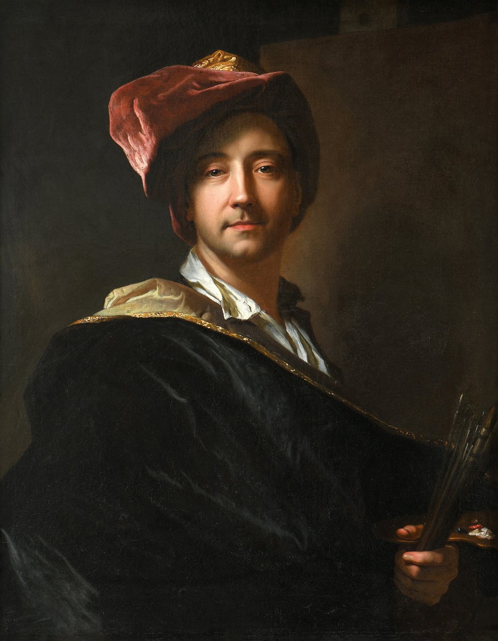 Omakuva turbaanissa, 1698. tekijältä Hyacinthe François Honoré Rigaud