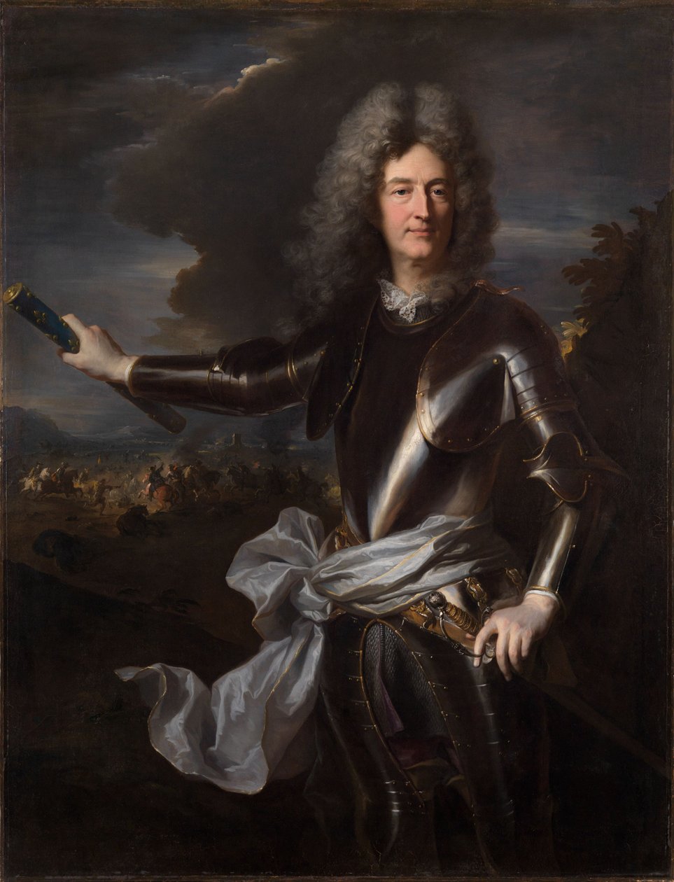 Marsalkka Charles-Auguste de Matignonin muotokuva tekijältä Hyacinthe Rigaud