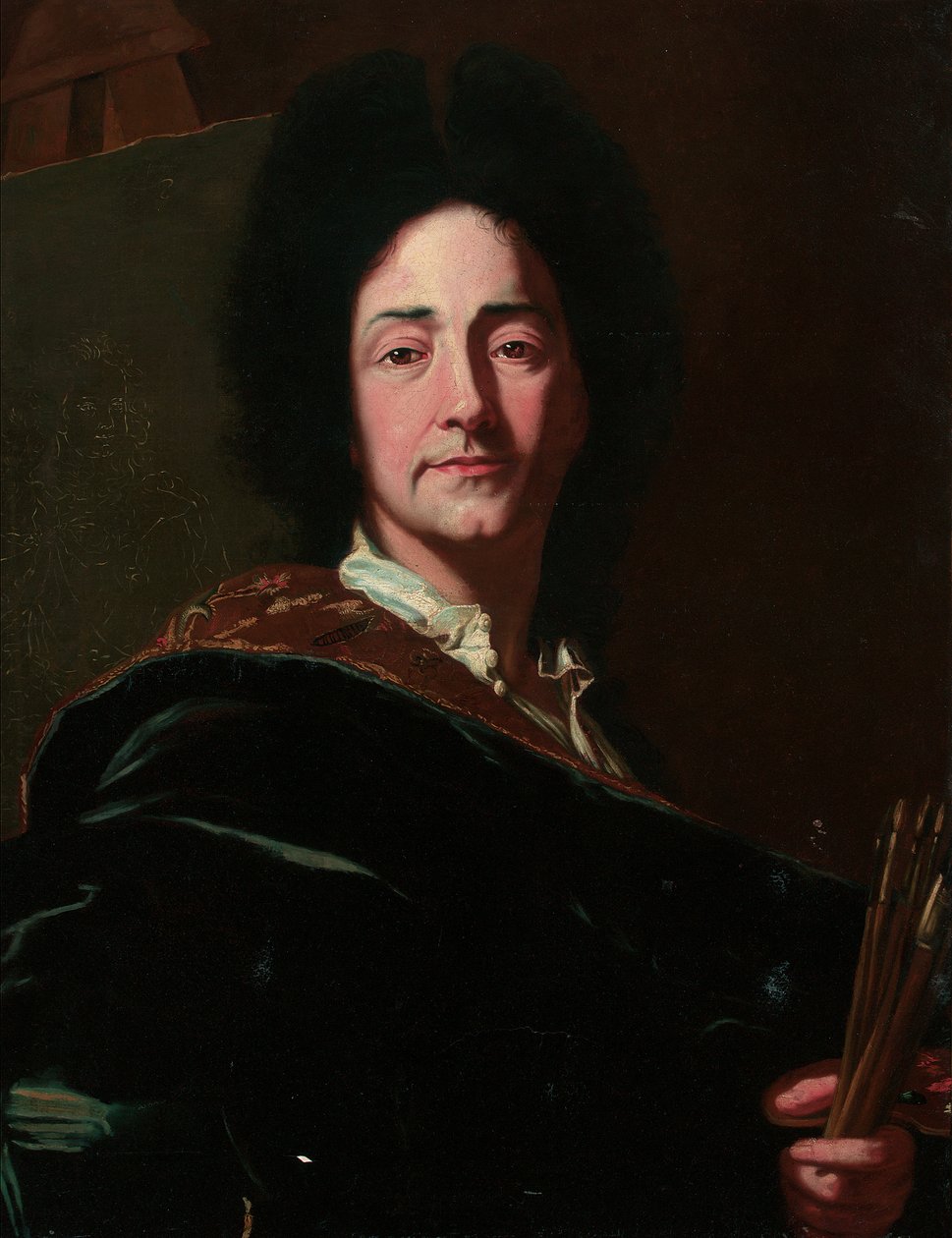 Taiteilijan muotokuva tekijältä Hyacinthe Francois Rigaud