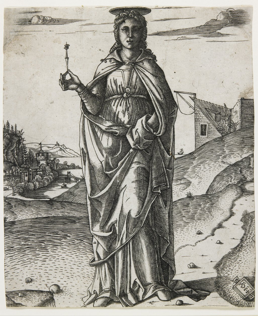 Saint Lucy, n. 1510 (kaiverrus) tekijältä I.I.C.A. Master
